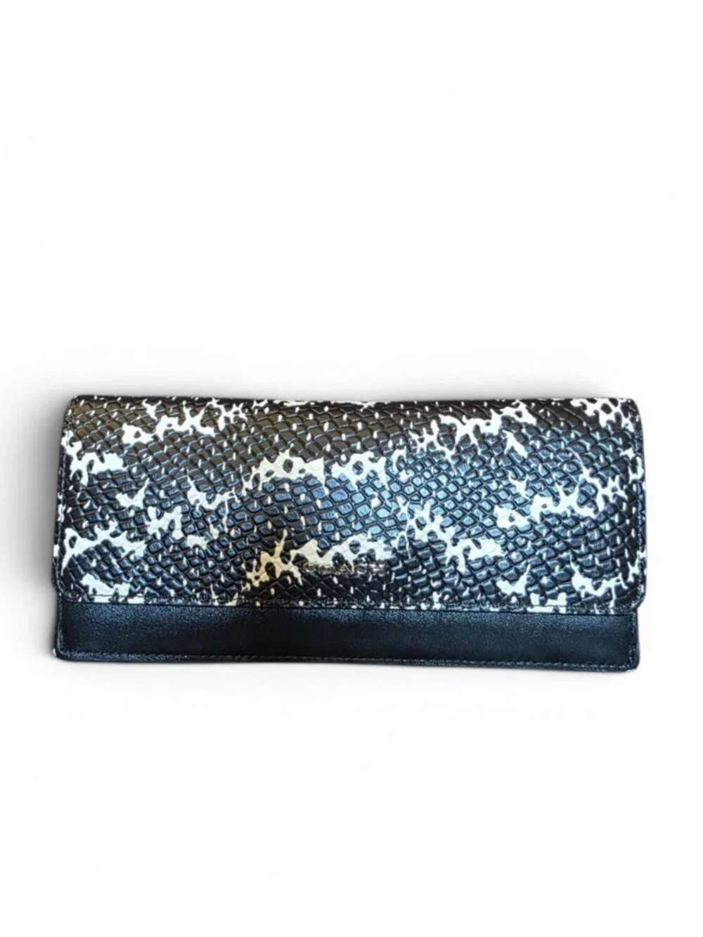 NWT Coach Bleecker Cooper Satchel Wallet Set Two Tone Python Leather 27984 BLK